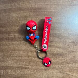 Spider-Man Keychain Cute Marvel Super Hero Charm Kawaii Bag Charm Key Ring Gift